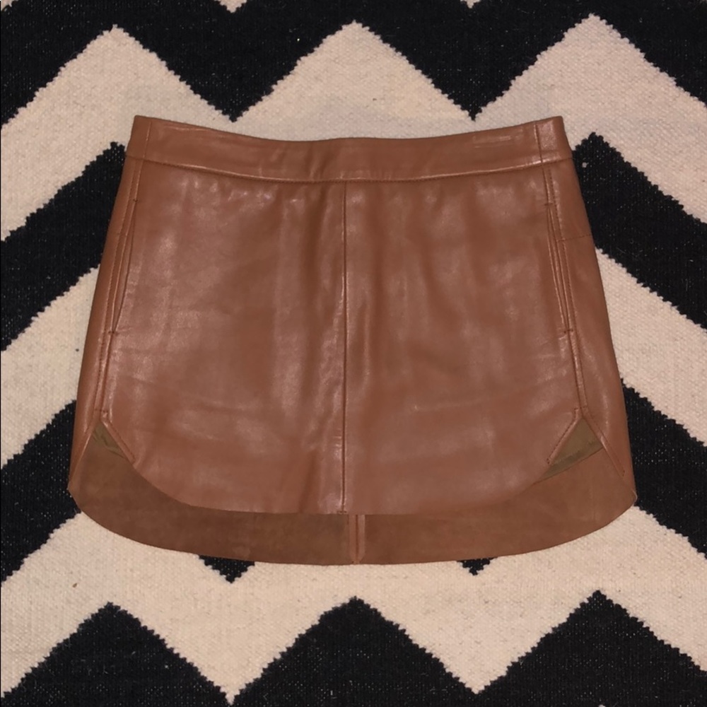 Mason Leather Mini Skirt